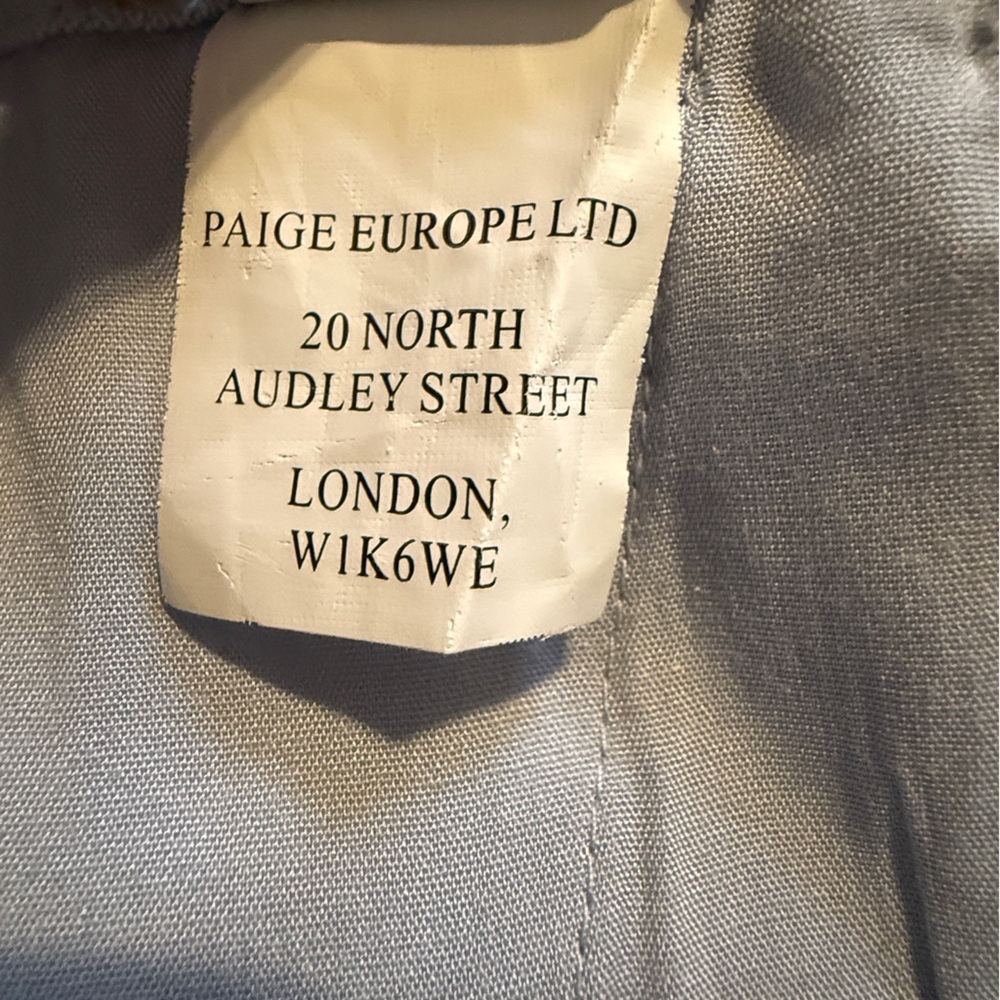 Paige Dallas Chambray Linen High Waist Wide Leg Trouser Women’s Size 00 - Picture 11 of 16